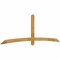 Ekena Millwork Bellingham Rough Sawn Timber Gable Bracket, Western Red Cedar, 108"W x 36"H x 2"D x 4"F, 8/12 Pitch GBW108X36X0204BEL00RWR - alternate 4